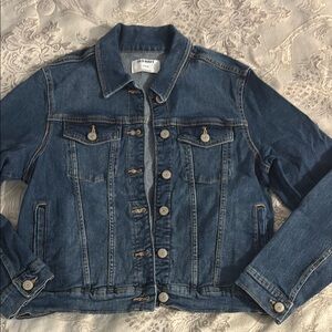 Old Navy Blue Jean Jacket Cropped Denim